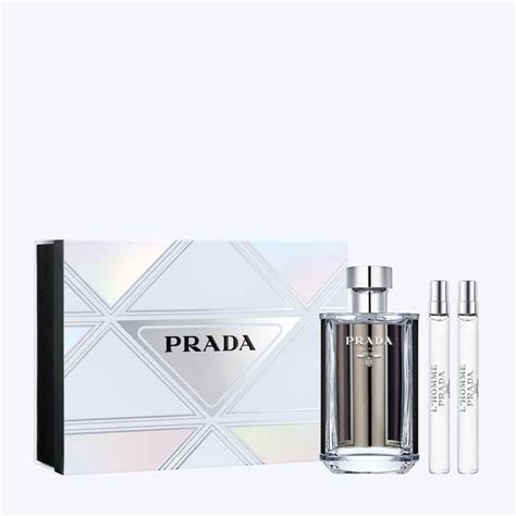 prada perfume women gift set|prada l'homme gift set.